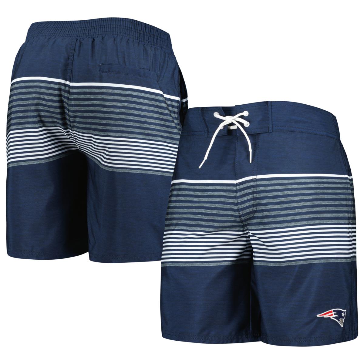 Mens G Iii Sports By Carl Banks Navy New England Patriots Coastline Volley Swim Shorts 