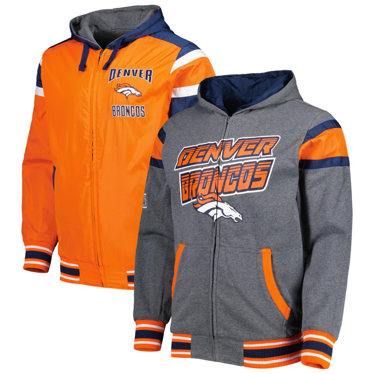 Denver broncos zipper hoodie sales