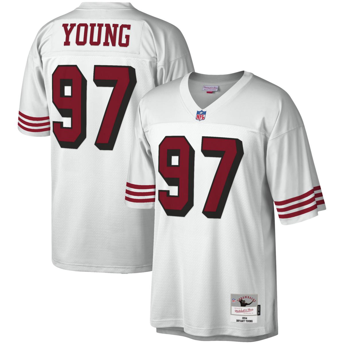 Officially Licensed NFL Men's Mitchell & Ness Young 49ers Jersey | HSN