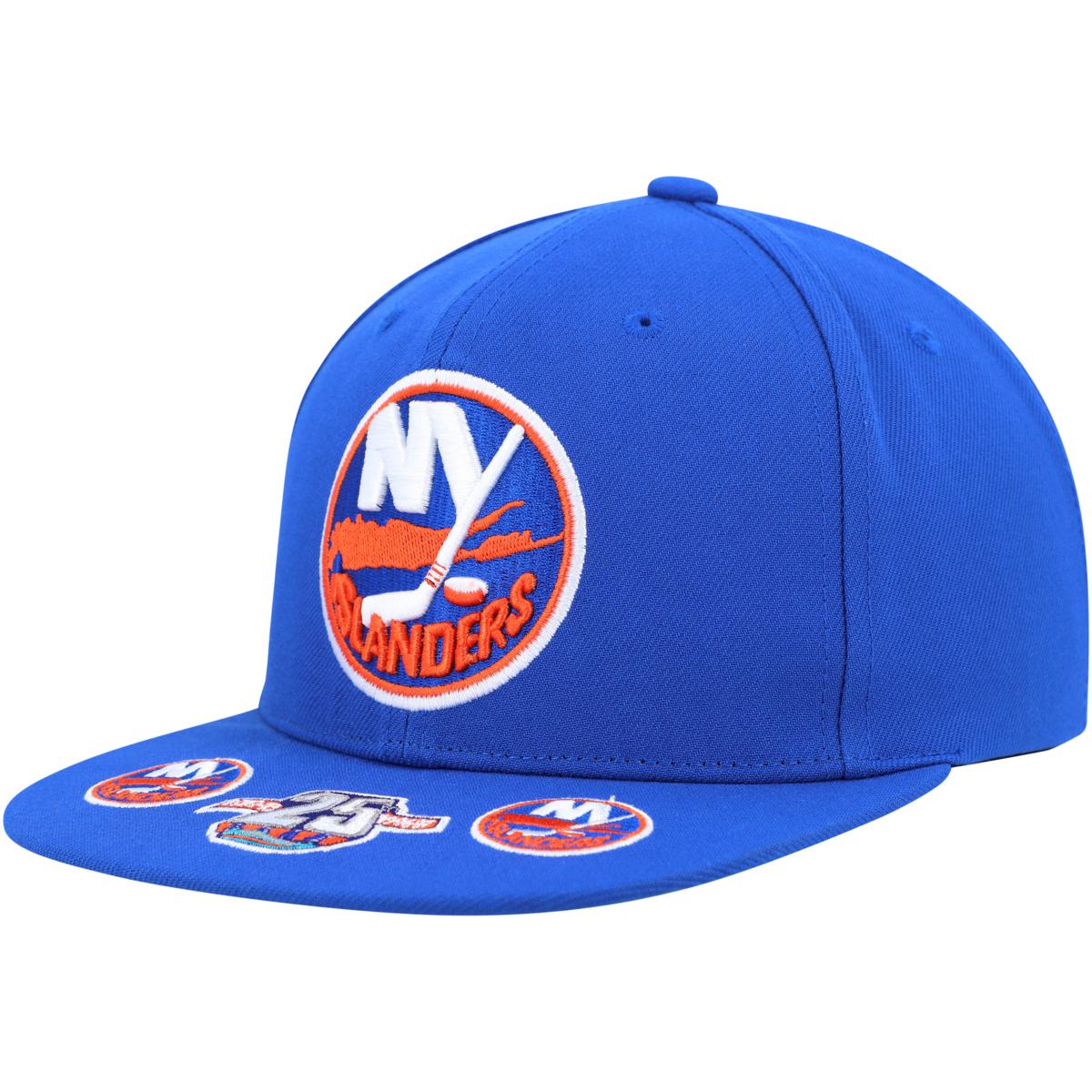 Men's Mitchell & Ness Royal New York Islanders Vintage Hat Trick Sn...