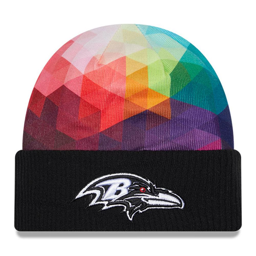 New Era Women's Baltimore Ravens 2023 Crucial Catch White Knit Beanie