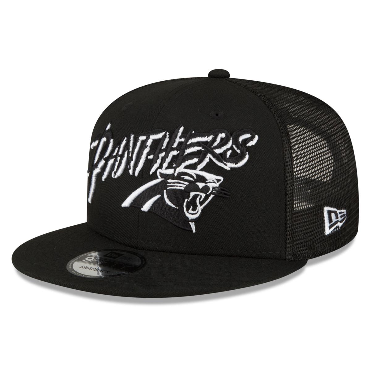 Men's Carolina Panthers New Era Black Black On Black 9FIFTY