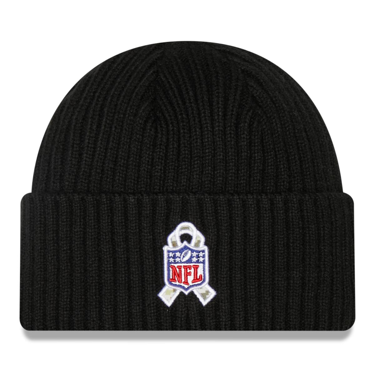 New Era Black Denver Broncos 2022 Salute to Service Knit Hat