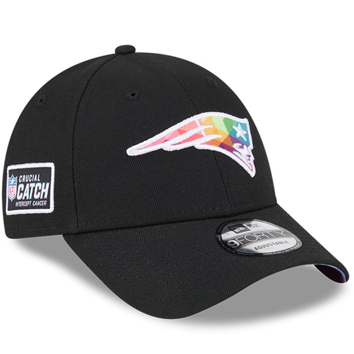 New Era NEW ENGLAND PATRIOTS Crucial Catch Intercept Cancer Gray