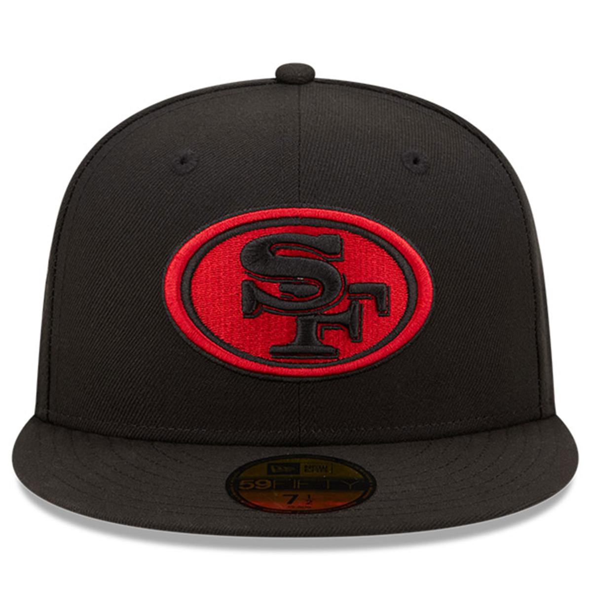 Men's New Era Black San Francisco 49ers Team 59FIFTY Fitted Hat - 21584469