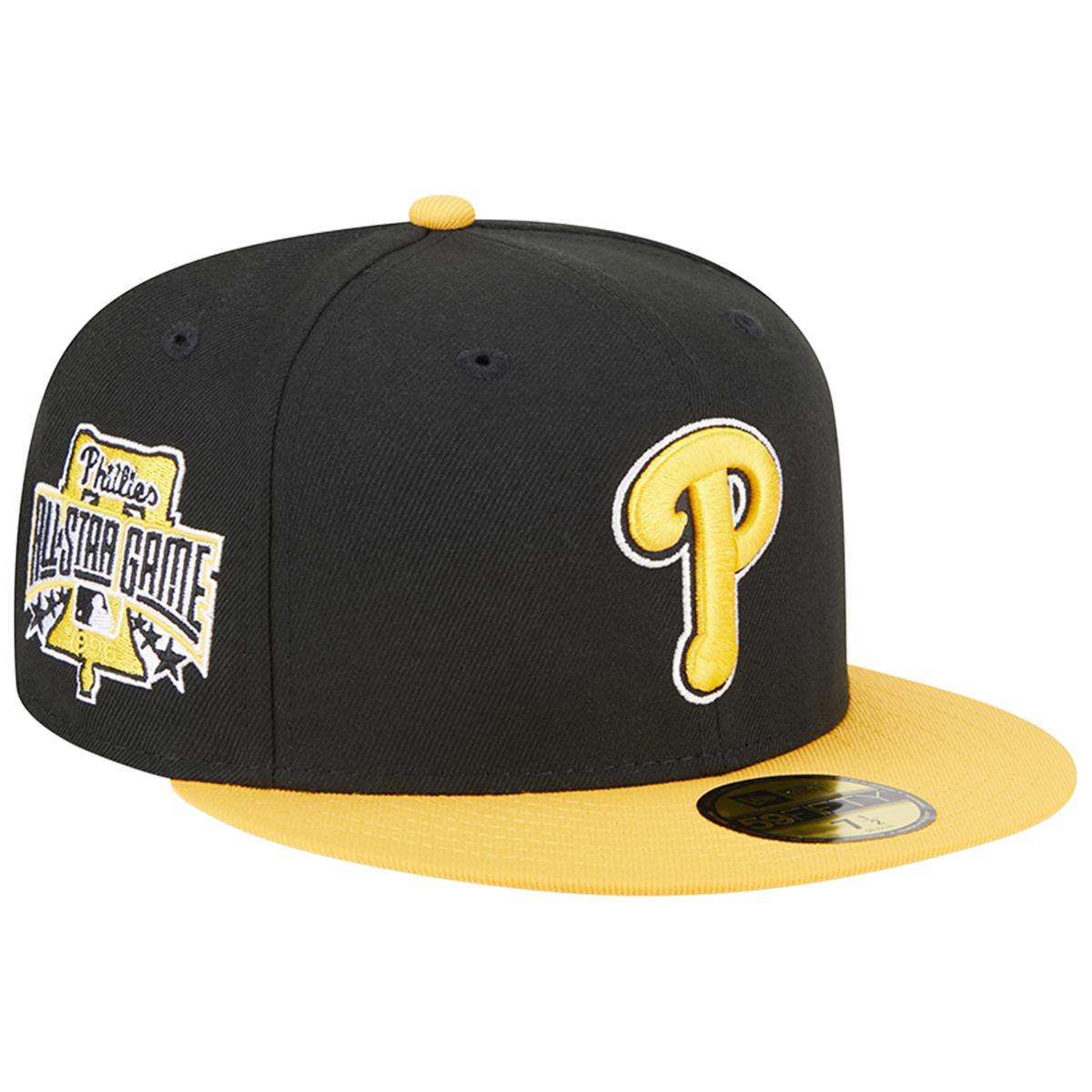 Men's New Era Black/Gold Philadelphia Phillies 59FIFTY Fitted Hat