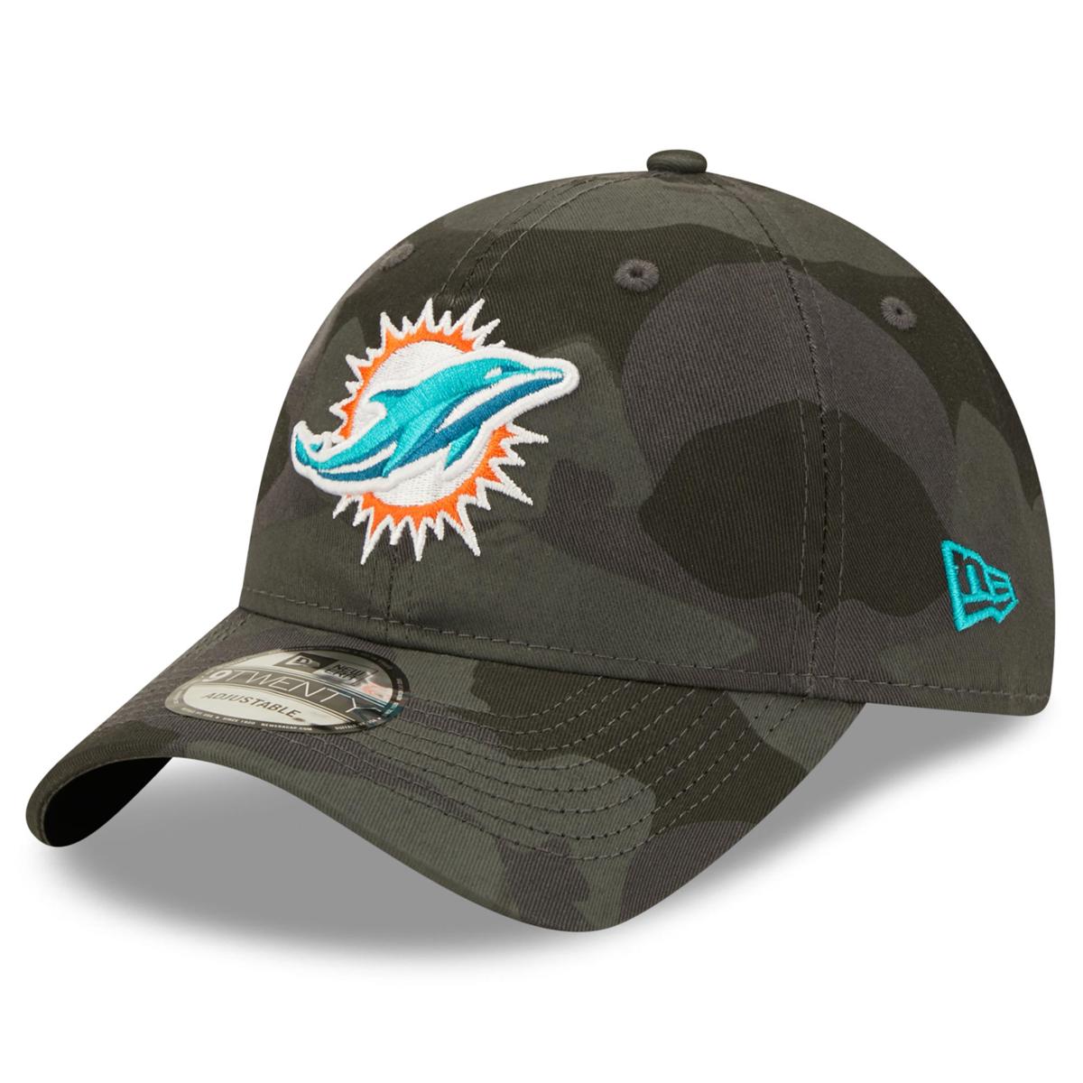 Youth New Era Camo Miami Dolphins Core Classic 2.0 9TWENTY Adjustable Hat