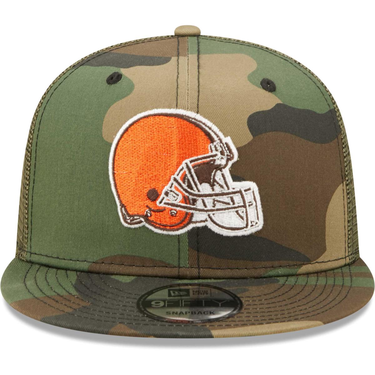 Men's New Era Olive Cleveland Browns Color Pack 9FIFTY Snapback