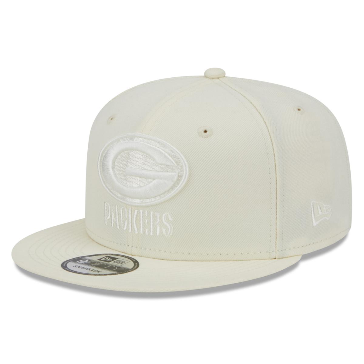 Men's New Era Cream Green Bay Packers Color Pack 9FIFTY Snapback Hat