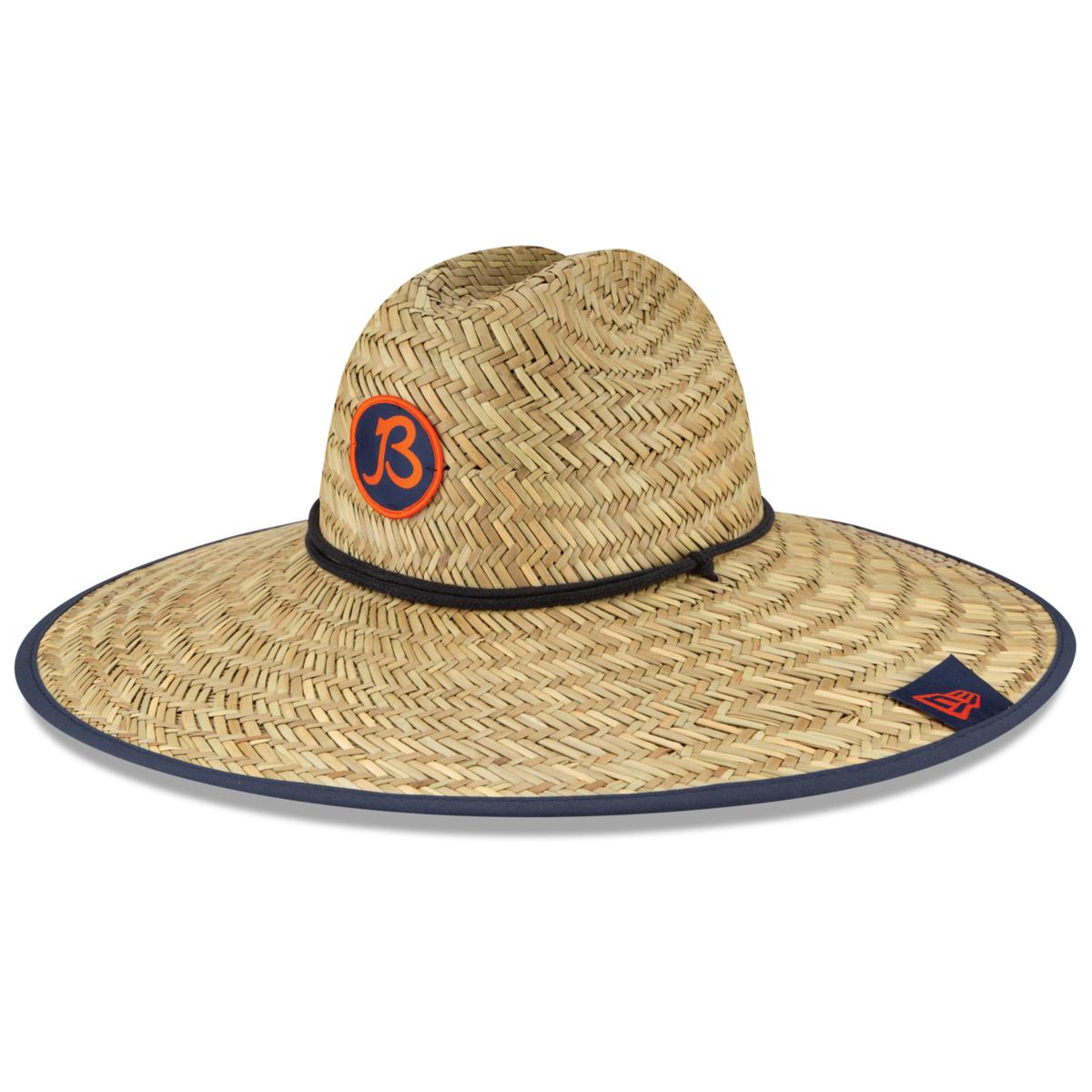 New Era Natural Chicago Bears NFL Training Camp Official Straw Lifeguard Hat