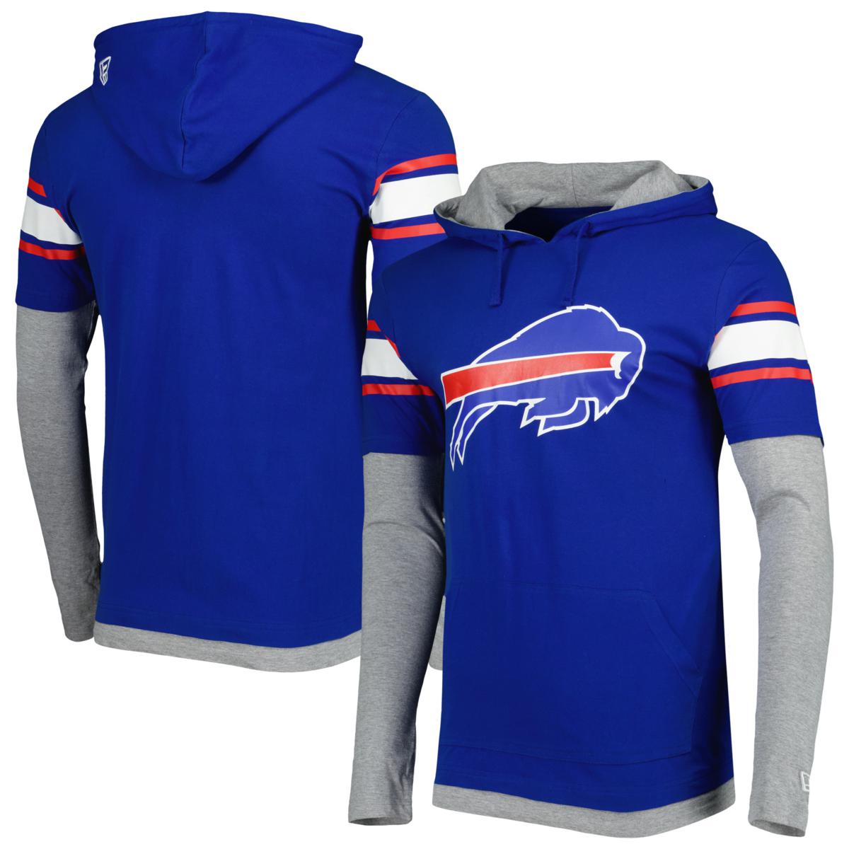 Men's New Era Royal Buffalo Bills Long Sleeve Hoodie T-Shirt - 21602723 ...