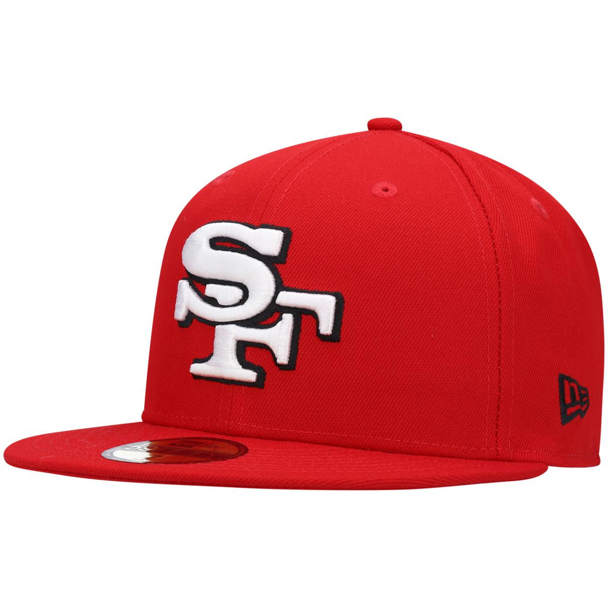 Men's New Era Scarlet San Francisco 49ers Elemental 59FIFTY Fitted Hat ...