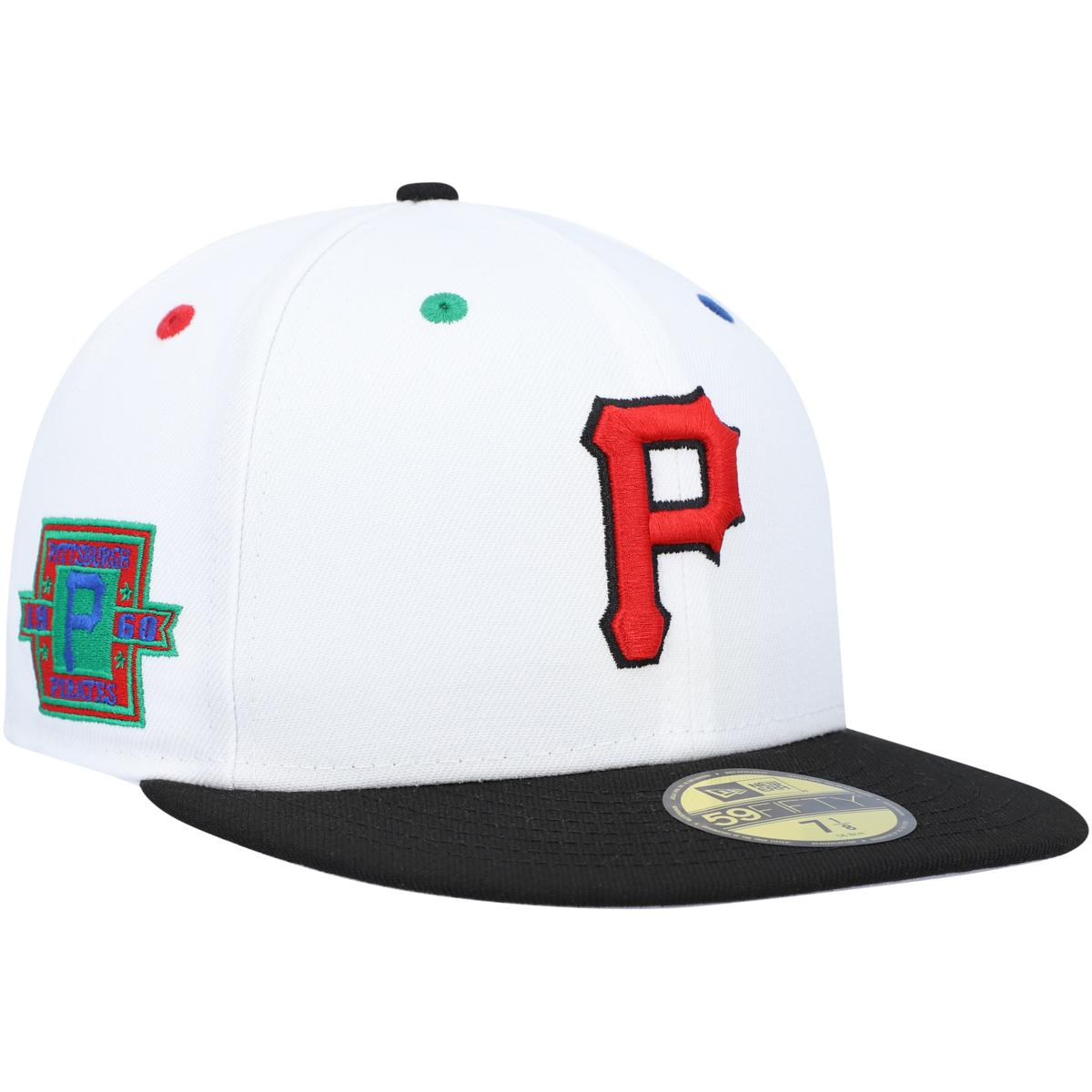 Men's New Era White/Black Pittsburgh Pirates 1960 Primary Eye