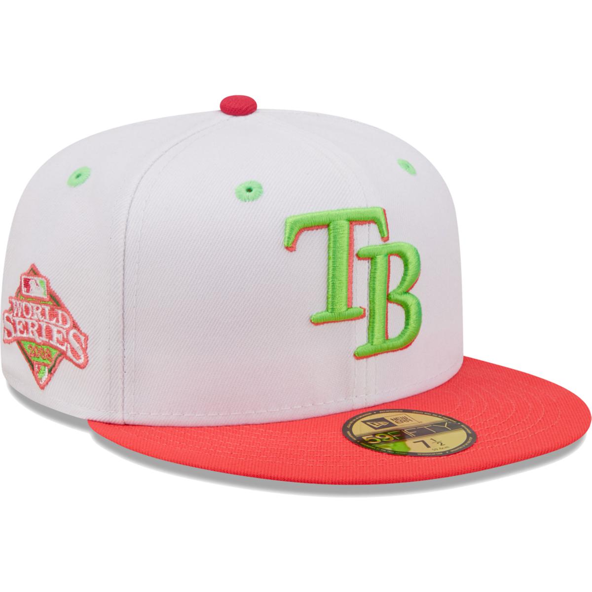 Men's Tampa Bay Rays New Era Green 20th Anniversary Color Fam Lime  Undervisor 59FIFTY Fitted Hat