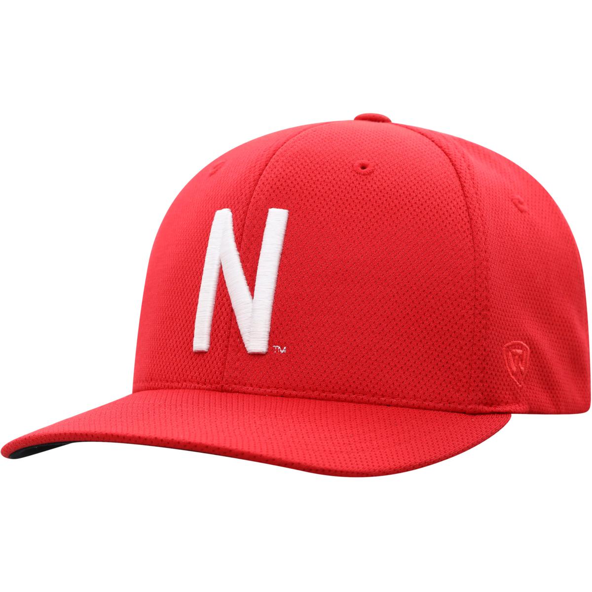 Men's Top of the World Scarlet Nebraska Huskers Reflex Logo Flex Hat ...