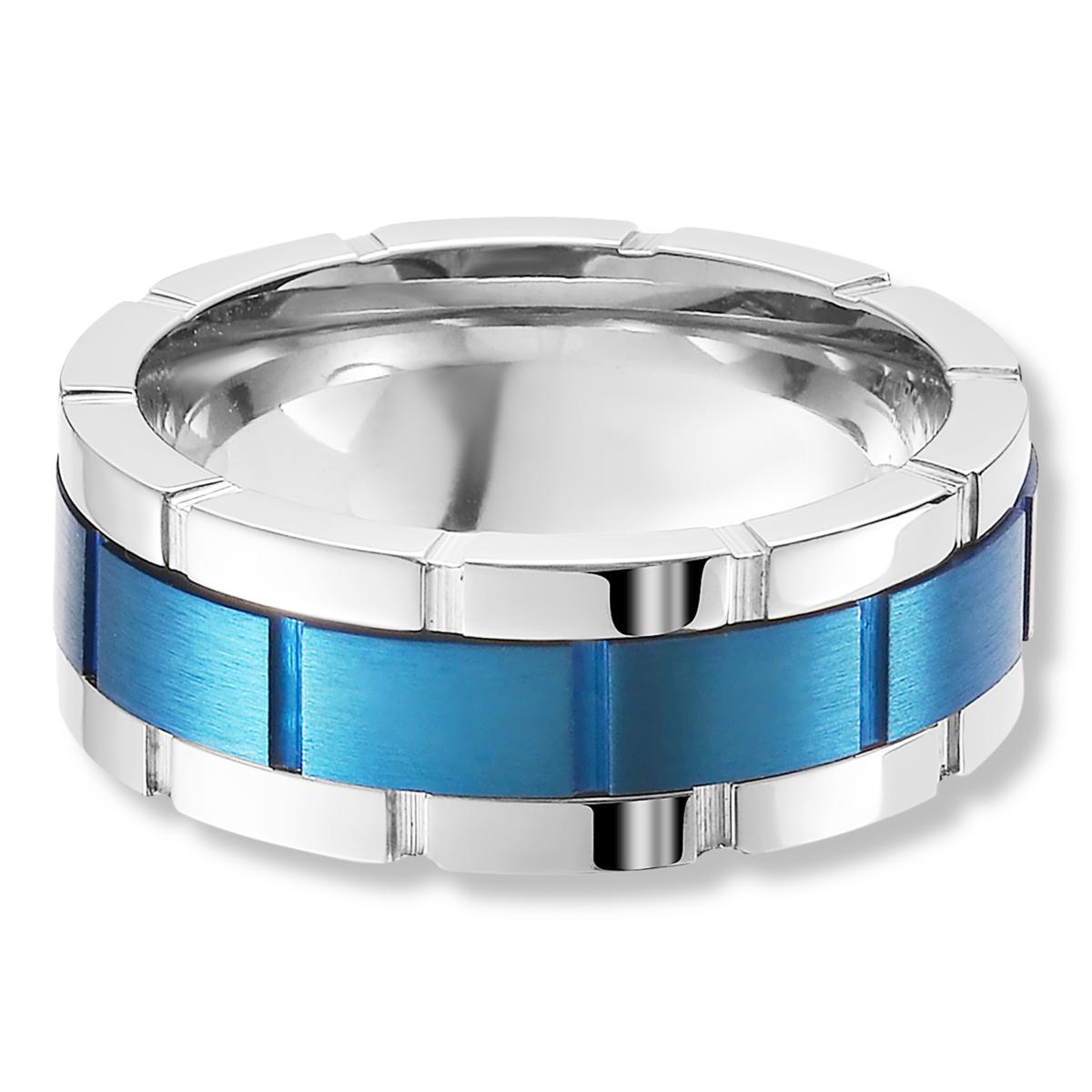 Buy Diamond Spinner Band Ring In Platinum Over Sterling Silver (Size 6.0) 0.20 Ctw At ShopLC