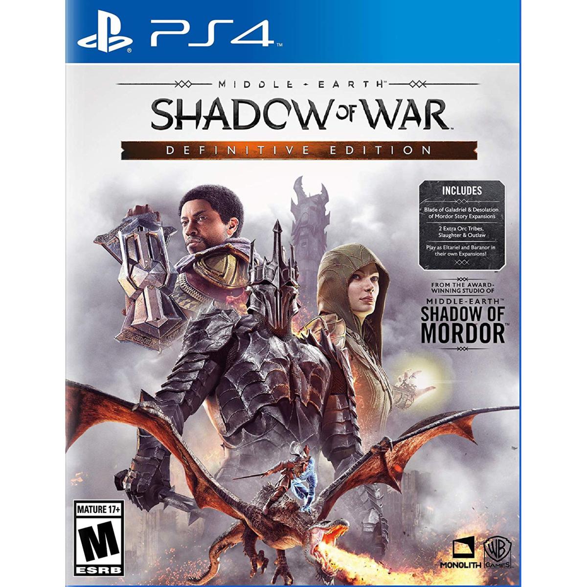 Middle Earth Shadow of Mordor Sony PlayStation 3 Video Game for sale online