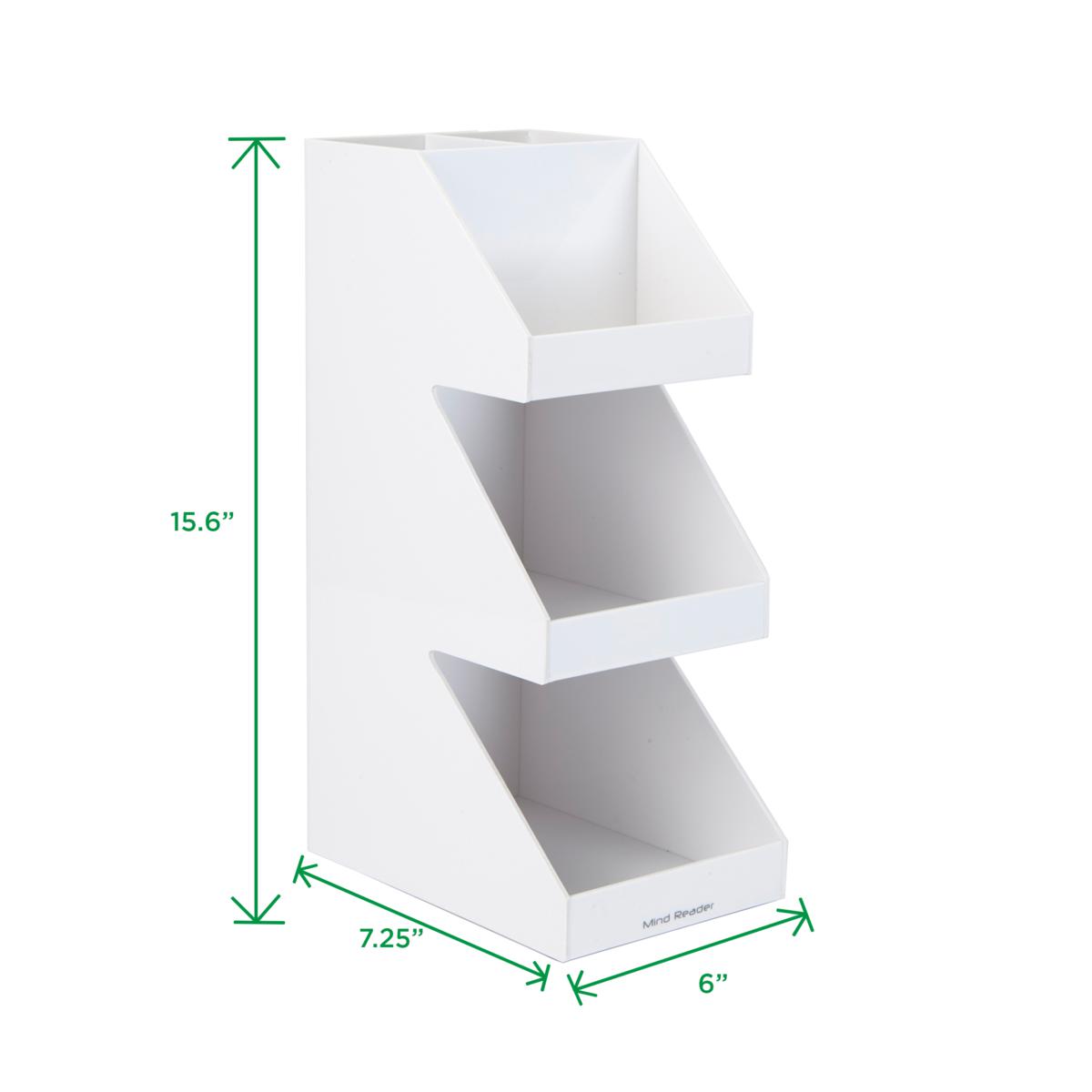 Mind Reader 14 Compartment 3 Tier Large Breakroom Condiment