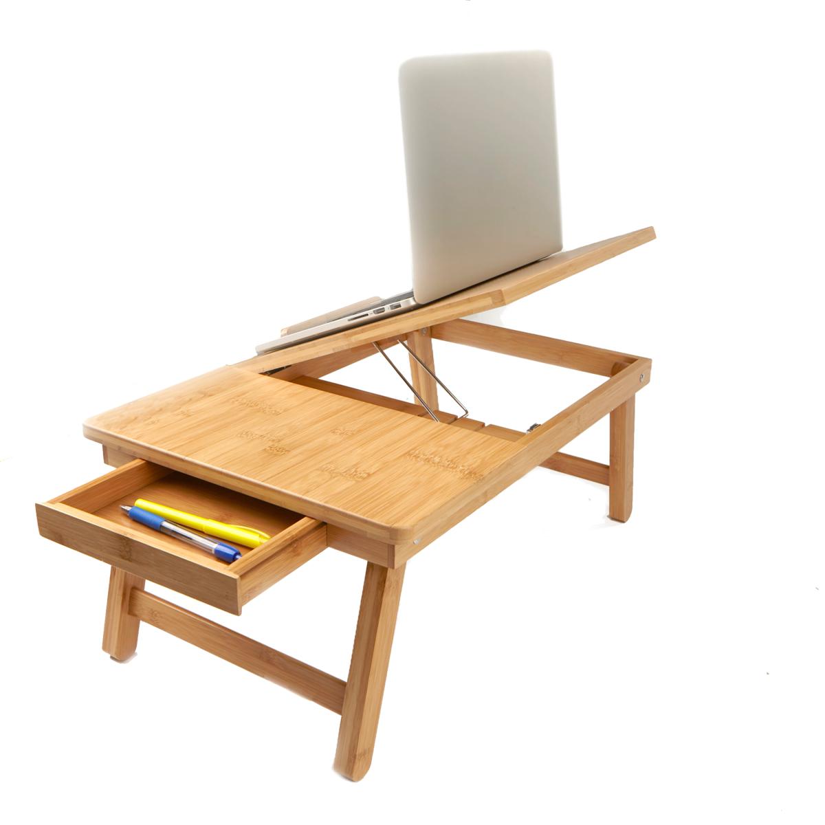 Mind reader adjustable bamboo 2024 laptop bed tray