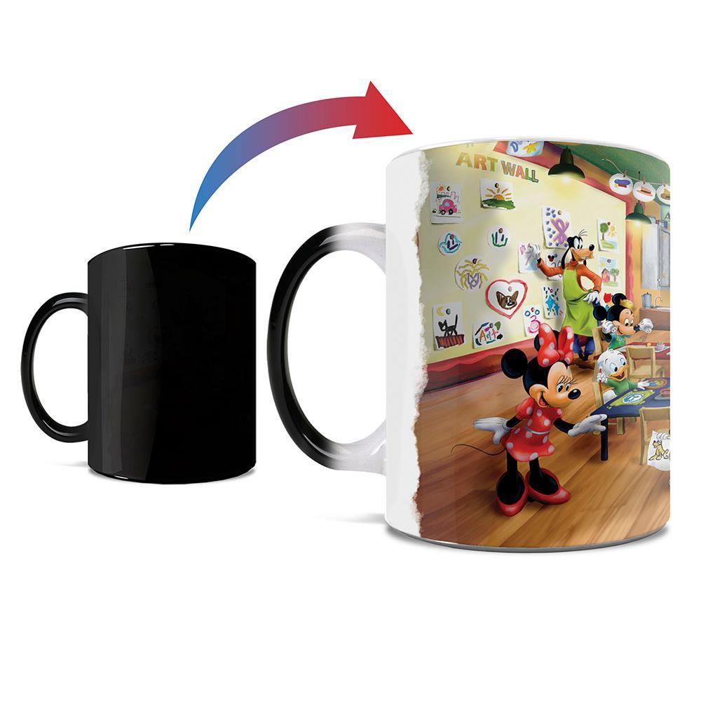 Morphing Mugs® Heat-Sensitive Mug-Disney (Mickey & Minnie Schoolhouse)