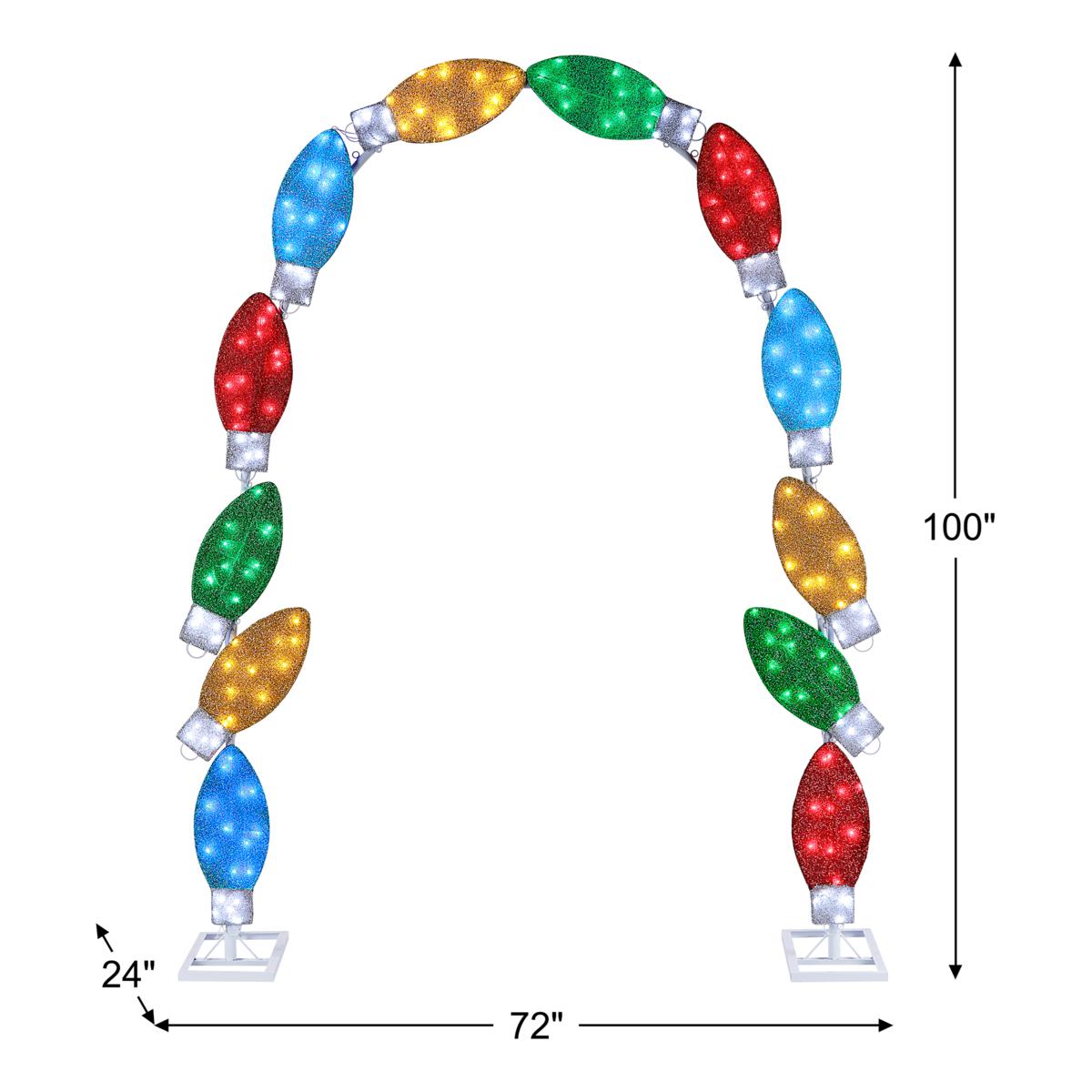 Mr. Christmas 8' x 6' Outdoor Tinsel Arch | HSN