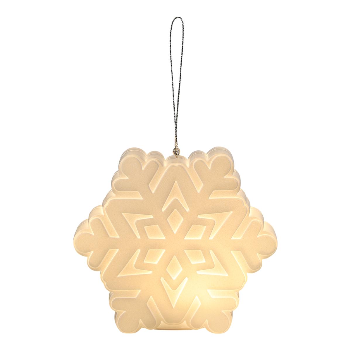 Christmas Blow Mold Lit Snowflake Ornament Set of 23261681