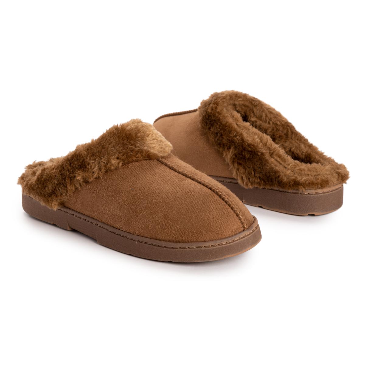 Fur lined slippers online