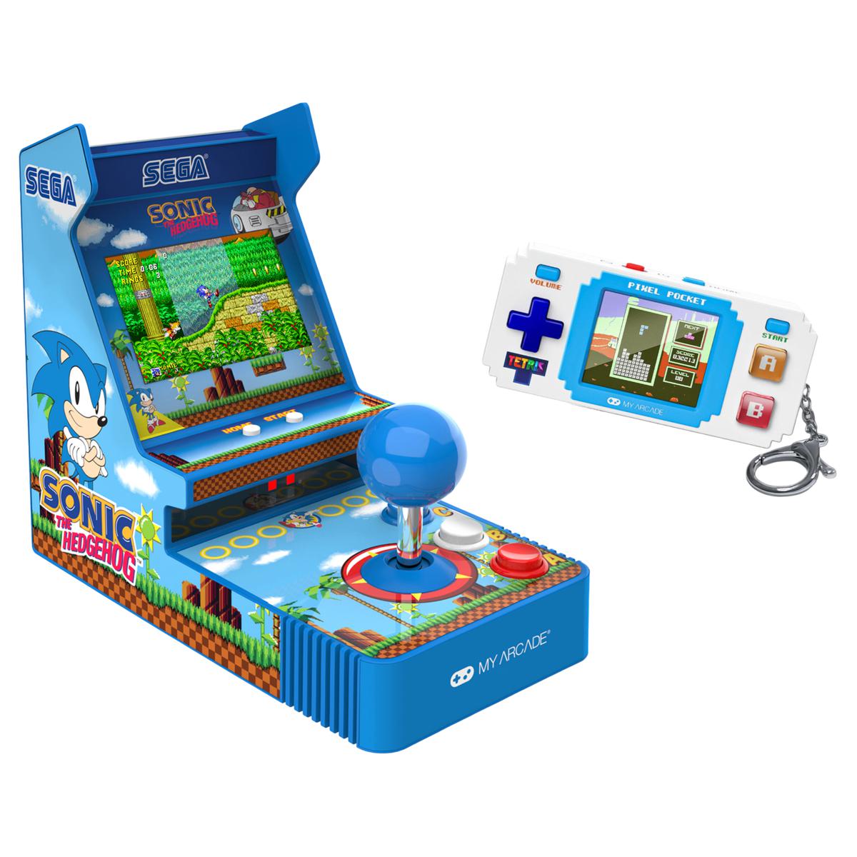MyArcade Sonic Joystick and Tetris Pixel Portable Arcade | HSN