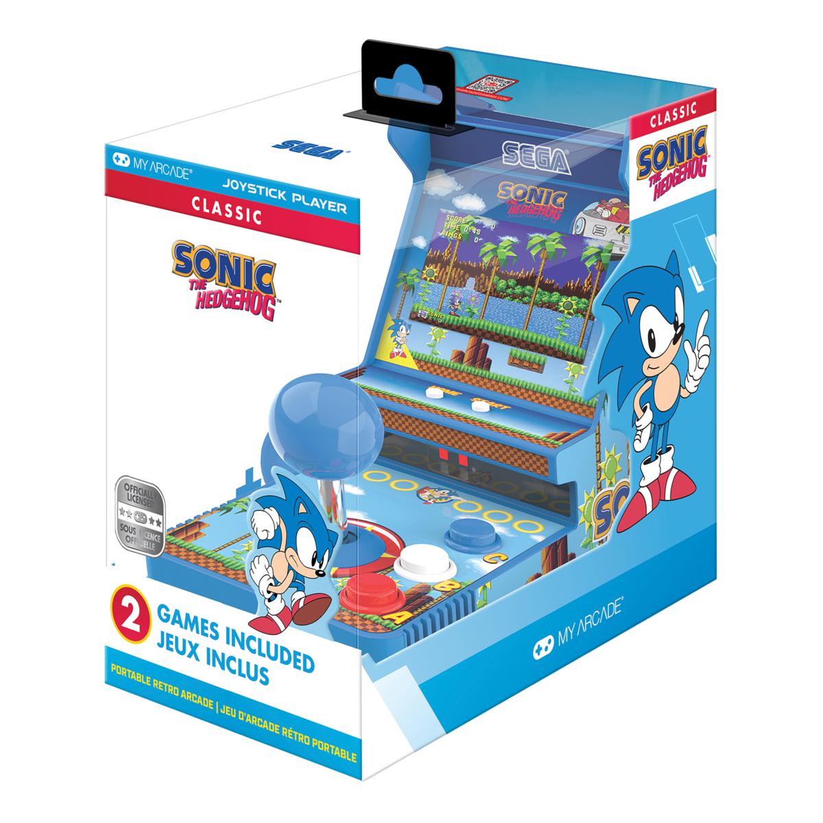 MyArcade Sonic Joystick and Tetris Pixel Portable Arcade | HSN