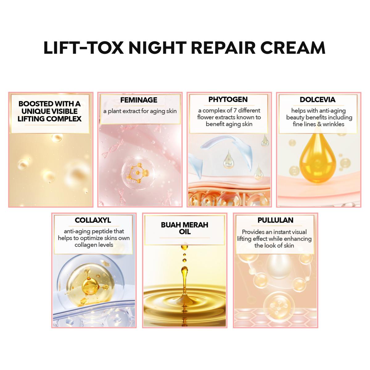 Nakery Beauty Lift-TOX NightLift Repair Cream | HSN