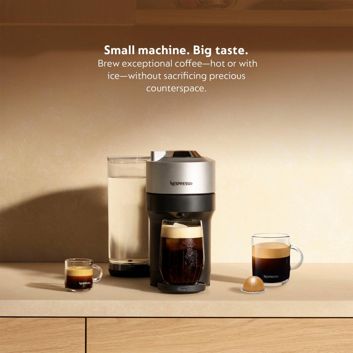 Nespresso Vertuo POP+ Deluxe Machine with Coffee Pods and Voucher