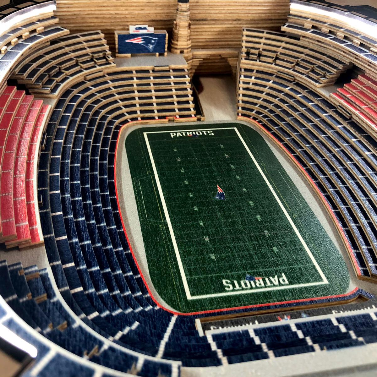 Awesome New England Patriots End Table￼