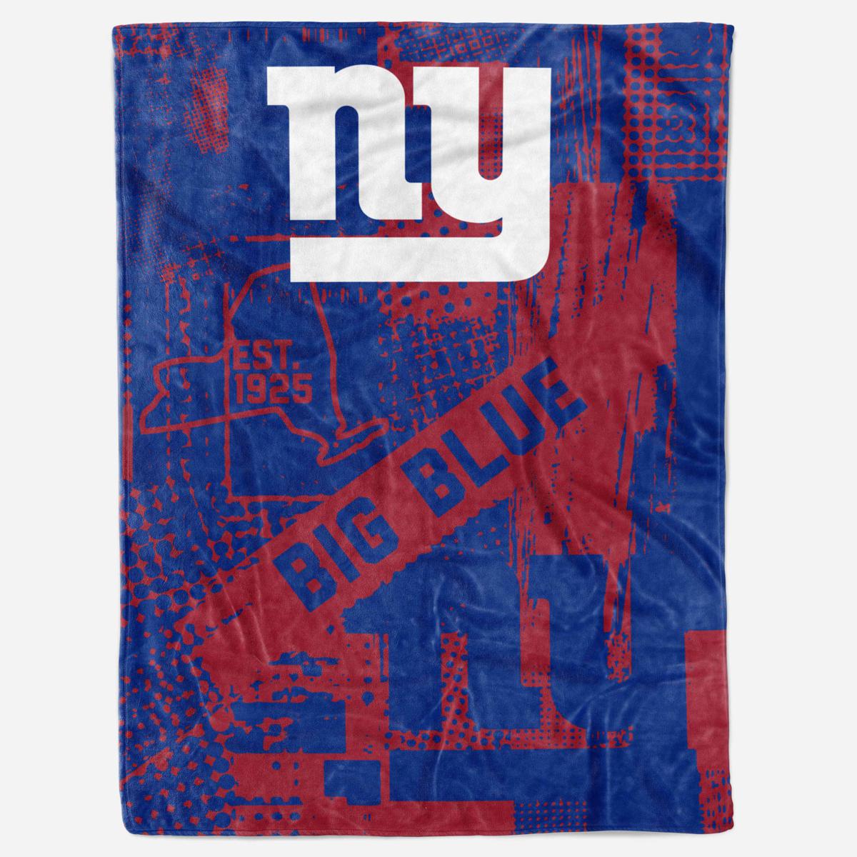 NFL Established New York Giants Personalized 60x80 Sherpa Blanket