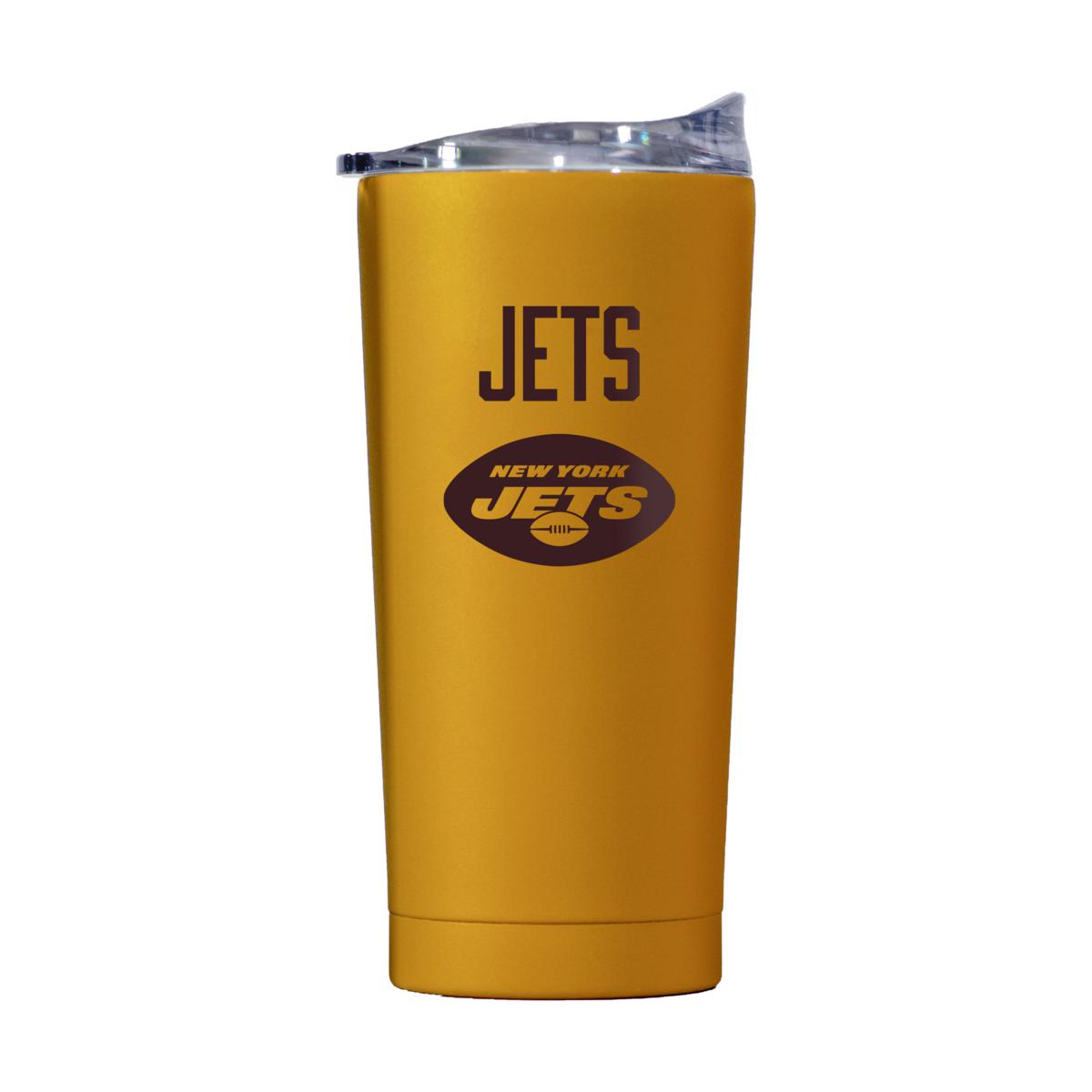 Football Fan Shop New York Jets 20oz. Fashion Color Powdercoat Tumbler