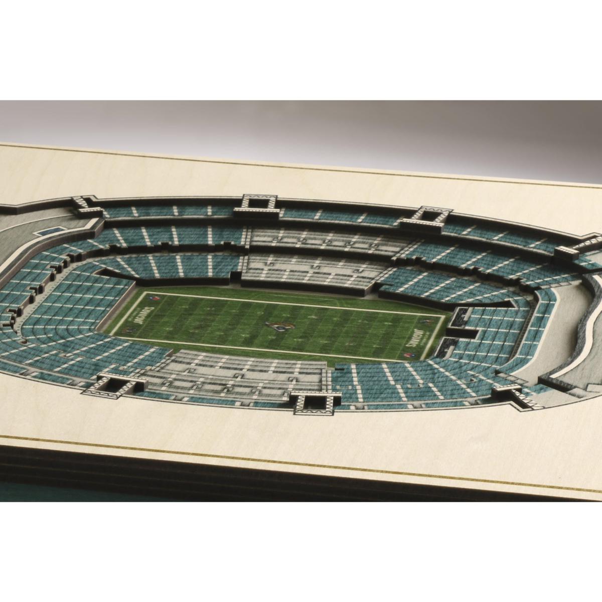 YouTheFan NFL Jacksonville Jaguars 3D Logo Series Wall Art - 12x12