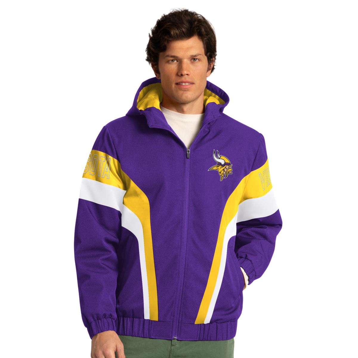 Officially Licensed NFL Men's Polyfilled Full Zip Hooded Jacket | HSN