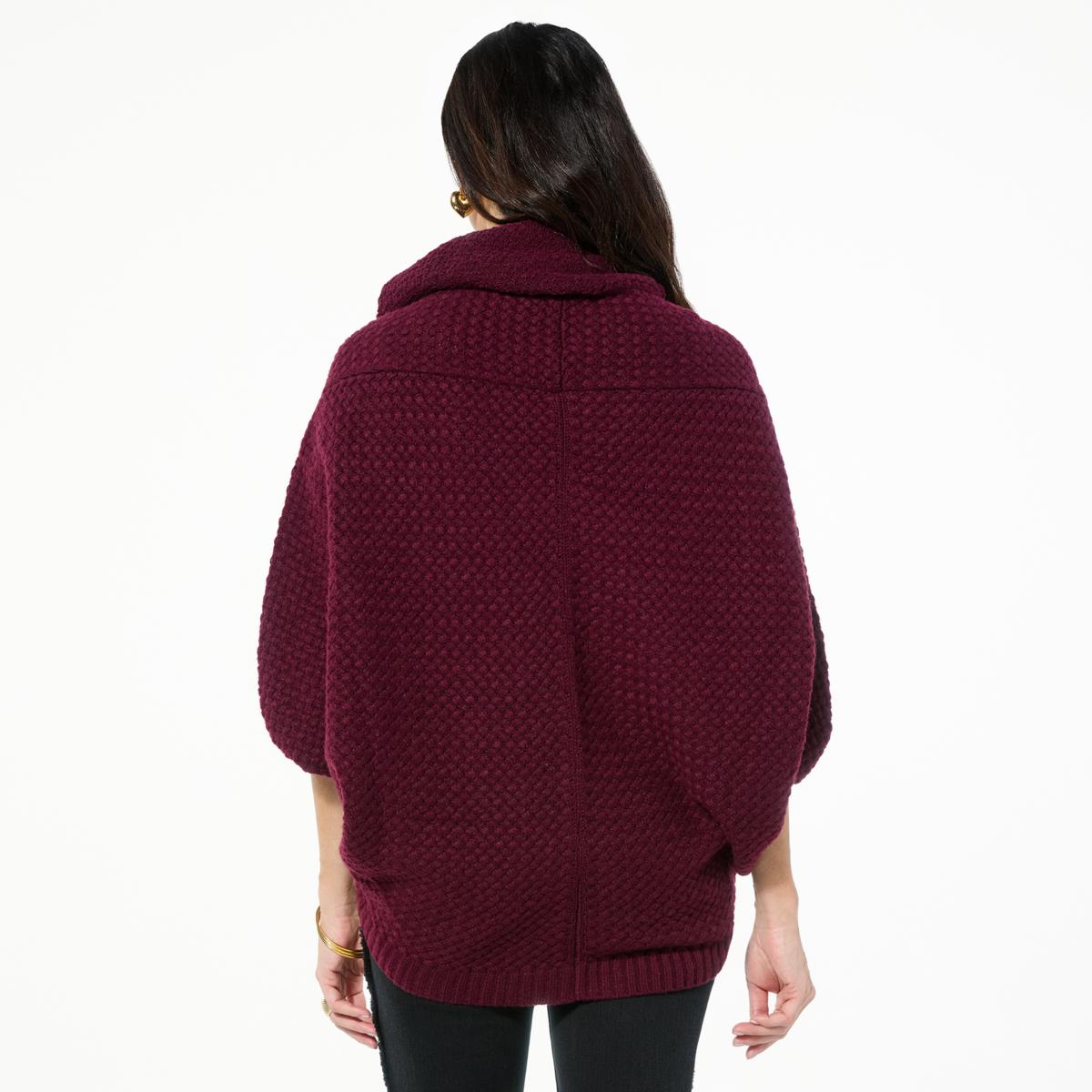 STUDIO NICHOLSON / ARNE/DOUBLE FACED MERINO/パーカー/M/ウール/ボルドー Nina Leonard Cowl-Neck Dolman Pullover Sweater | HSN