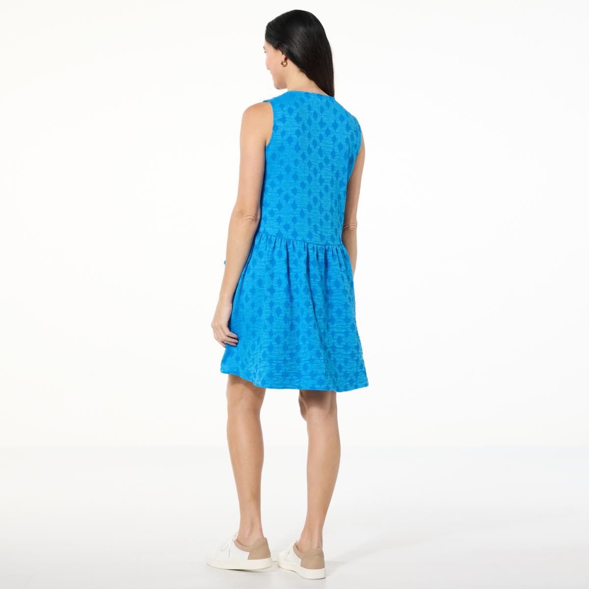 Nina Leonard Sleeveless Button Front Dress | HSN Nina Leonard Sleeveless Button Front Dress | HSN