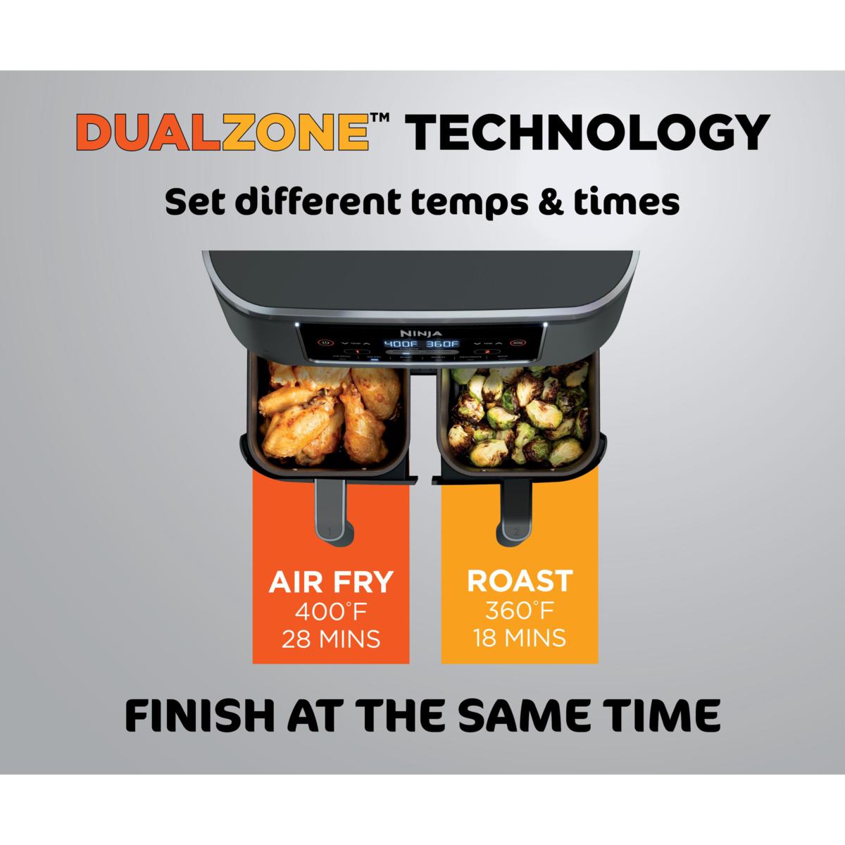 Ninja DZ201 Foodi 6-in 1 2-Basket Air Fryer with DualZone
