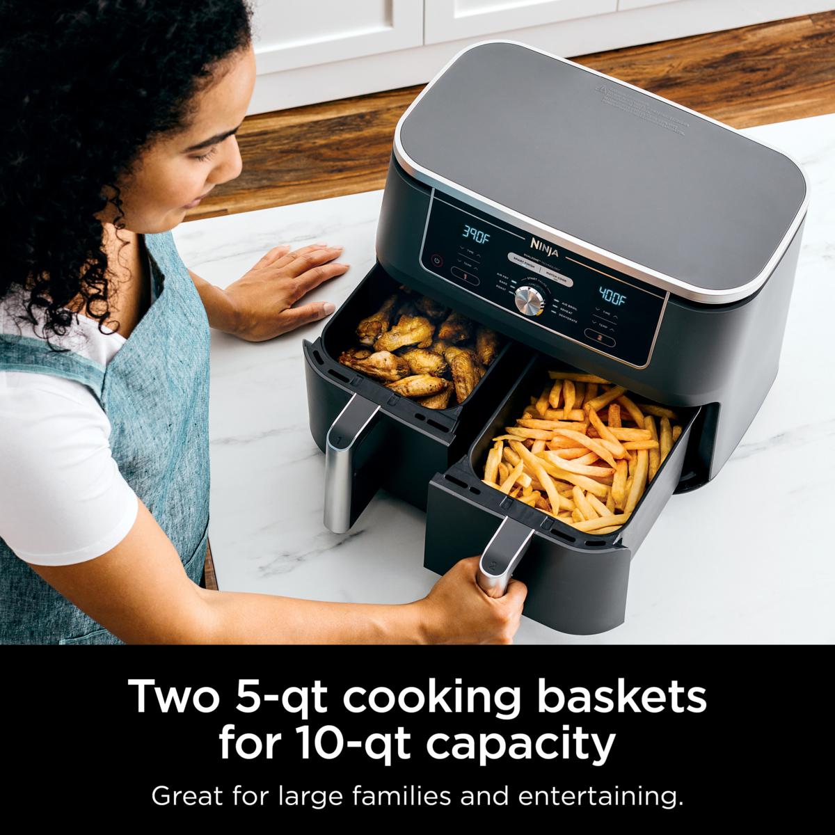 Ninja Foodi 6 in 1 10 qt 2 Basket Air Fryer with Dual Zone