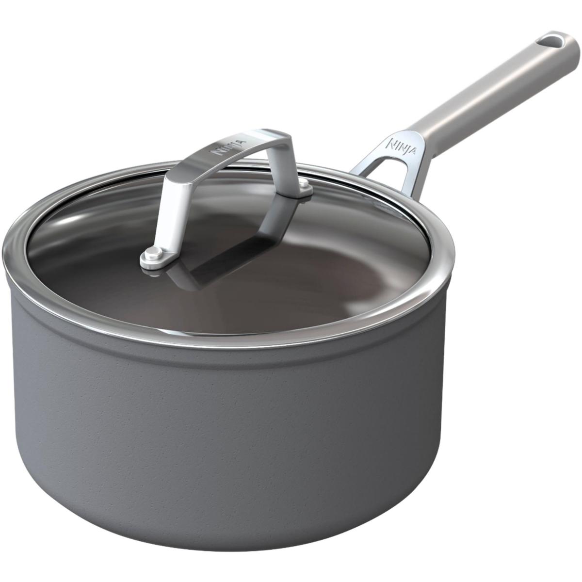 Ninja Foodi NEVERSTICK 2.5qt Nonstick Saucepan Glass Lid Induction  Compatible for sale online