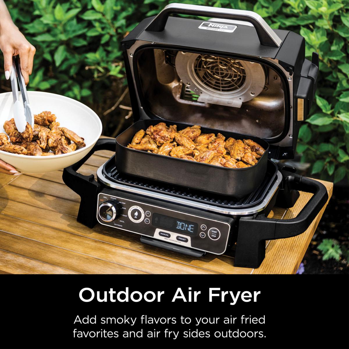 Ninja Woodfire Pro Outdoor Smoker Grill & Probe with Cover | HSN Ninja Woodfire Pro Outdoor Smoker Grill & Probe with Cover | HSN