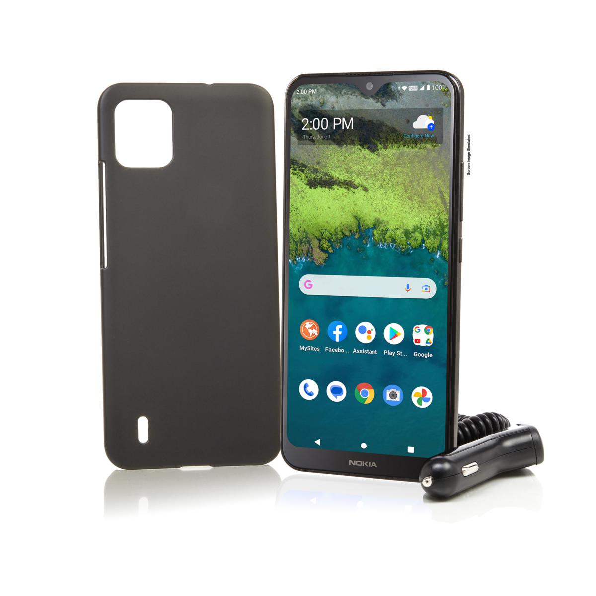 Nokia STNKN156DCPWP Nokia C110 Smartphone TracFone - Schermo 6.3", 32GB, 3GB RAM, Colore Verde, Rete Bloccata Su TracFone, Fotocamera 13MP, Android Android 32GB - Foto 3