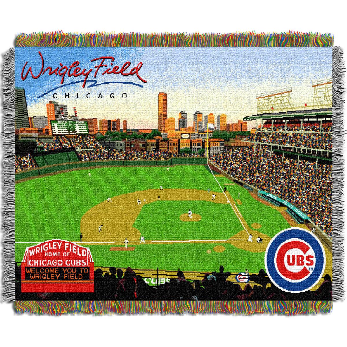 Chicago Cubs Baby Blanket MLB Cubs Wrigley Field Cubs Baby 