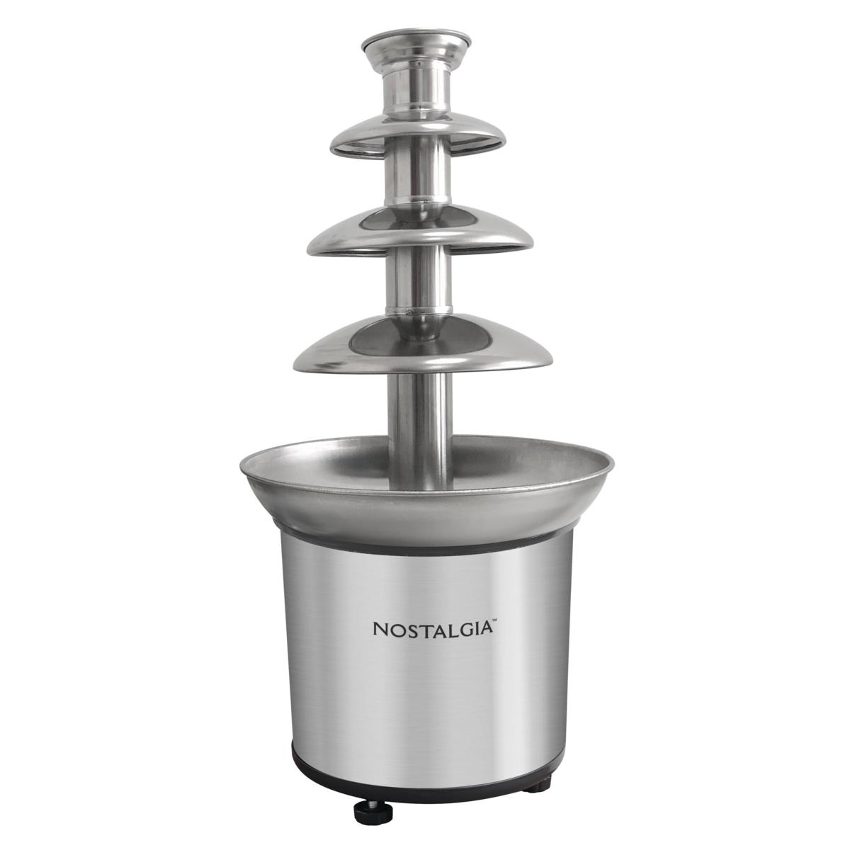 Nostalgia 4-Tier 2lb Stainless Steel Chocolate Fondue Fountain | HSN