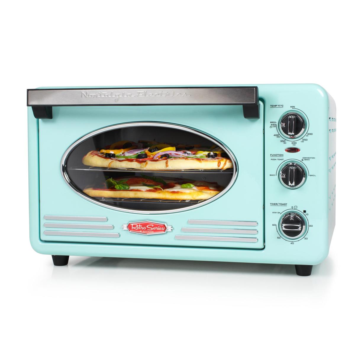 Nostalgia Retro 12 Slice Convection Toaster Oven in Aqua 9276883