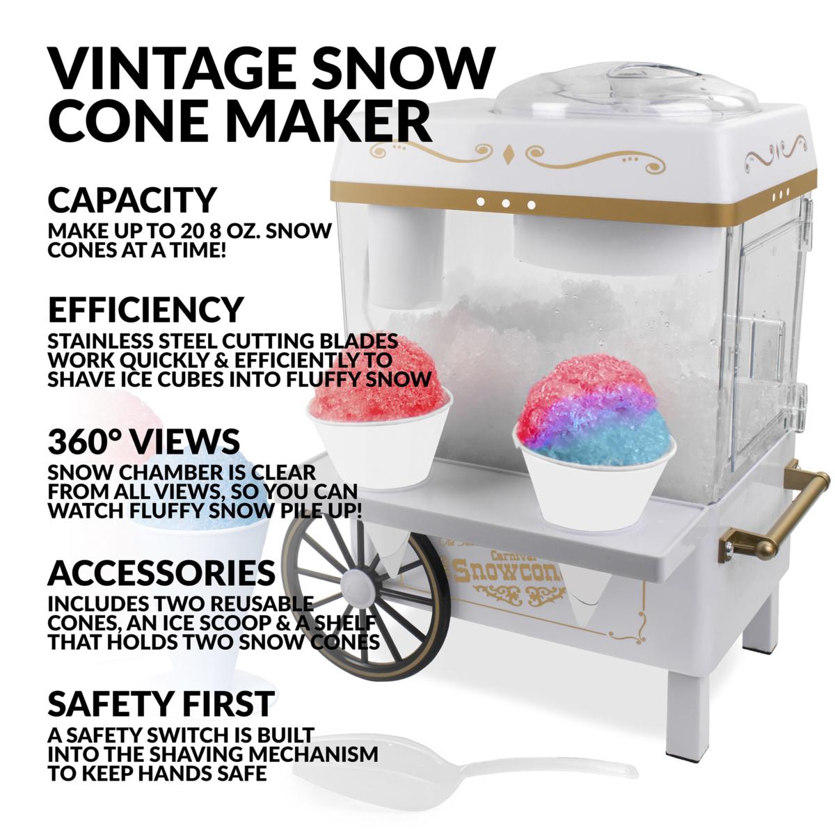 Nostalgia Snow Cone Maker White - 20654755