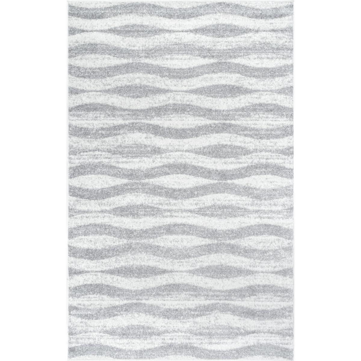 nuLOOM 5' x 8' Grey Tristan Contemporary Waves Area Rug 22893364 HSN