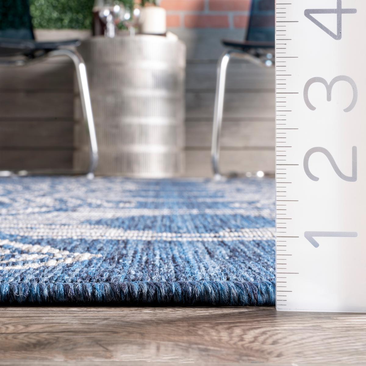 nuLOOM Serna Outdoor Area Rug, 6' 3 x 9