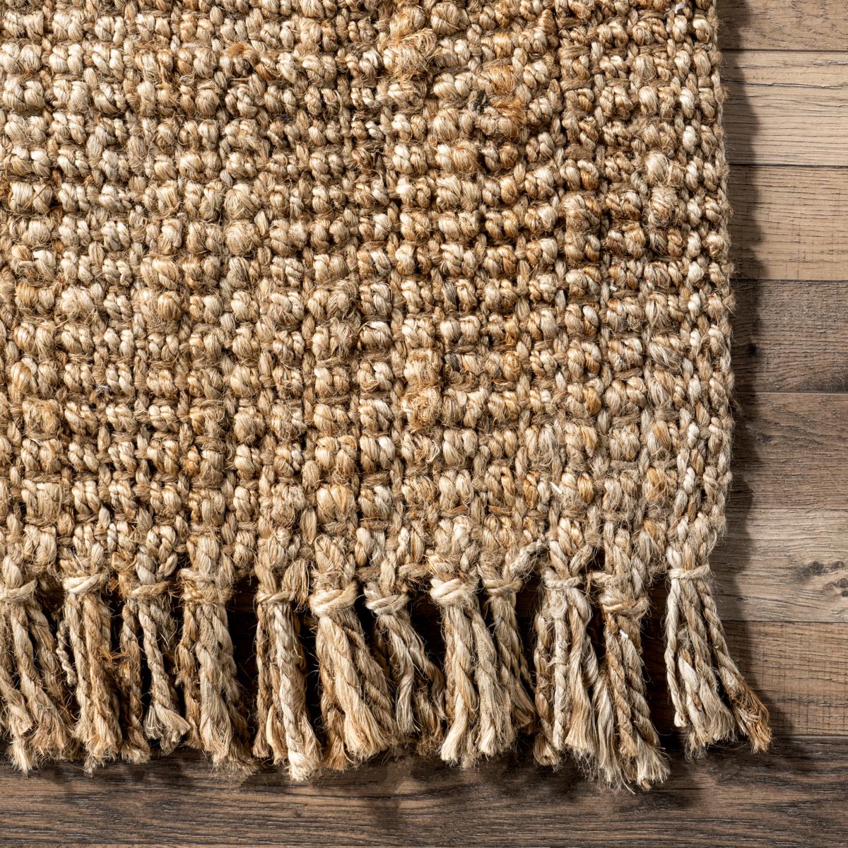 Responsibly Handcrafted Jute Braided Natural Rug